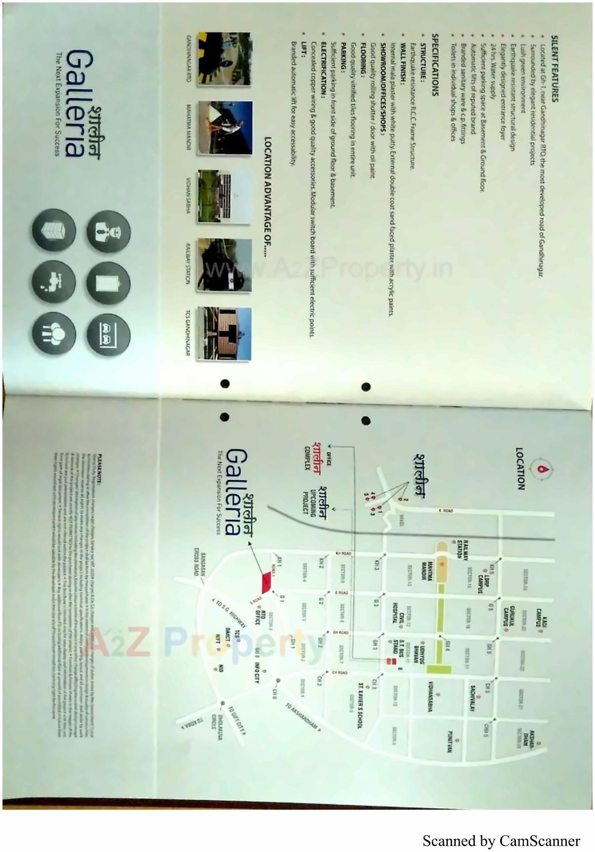  of real estate project Shalin Galleria located at Vavol, Gandhinagar, Gujarat