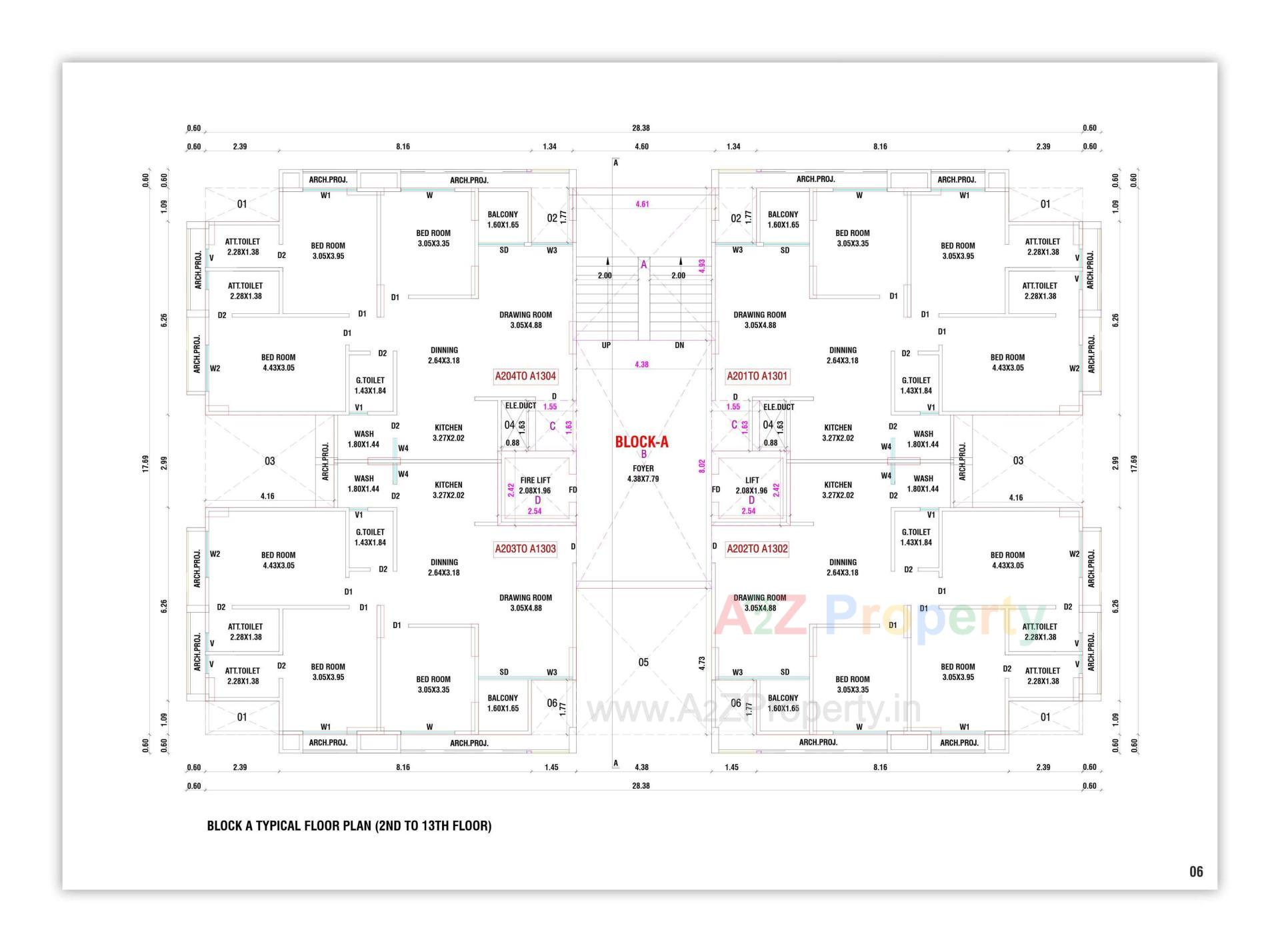Layout of real estate project Shanti Parisar located at Uvarsad, Gandhinagar, Gujarat