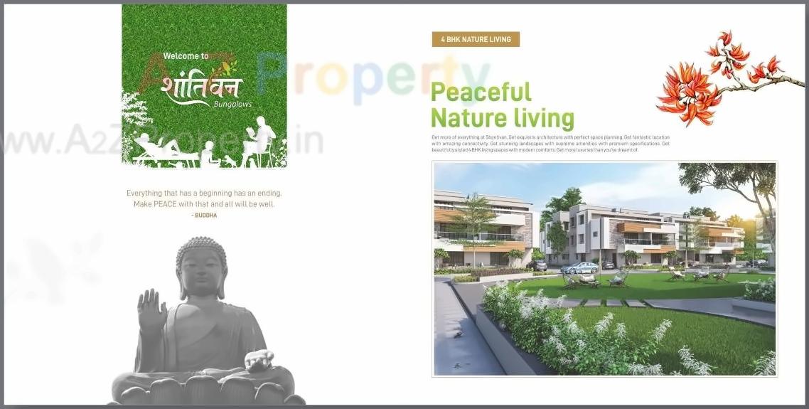  of real estate project Shantivan Bunglows located at Adalaj, Gandhinagar, Gujarat
