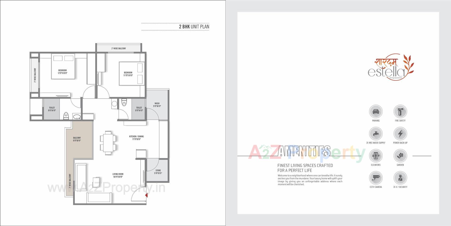 Layout of real estate project Sharadam Estella located at Adalaj, Gandhinagar, Gujarat