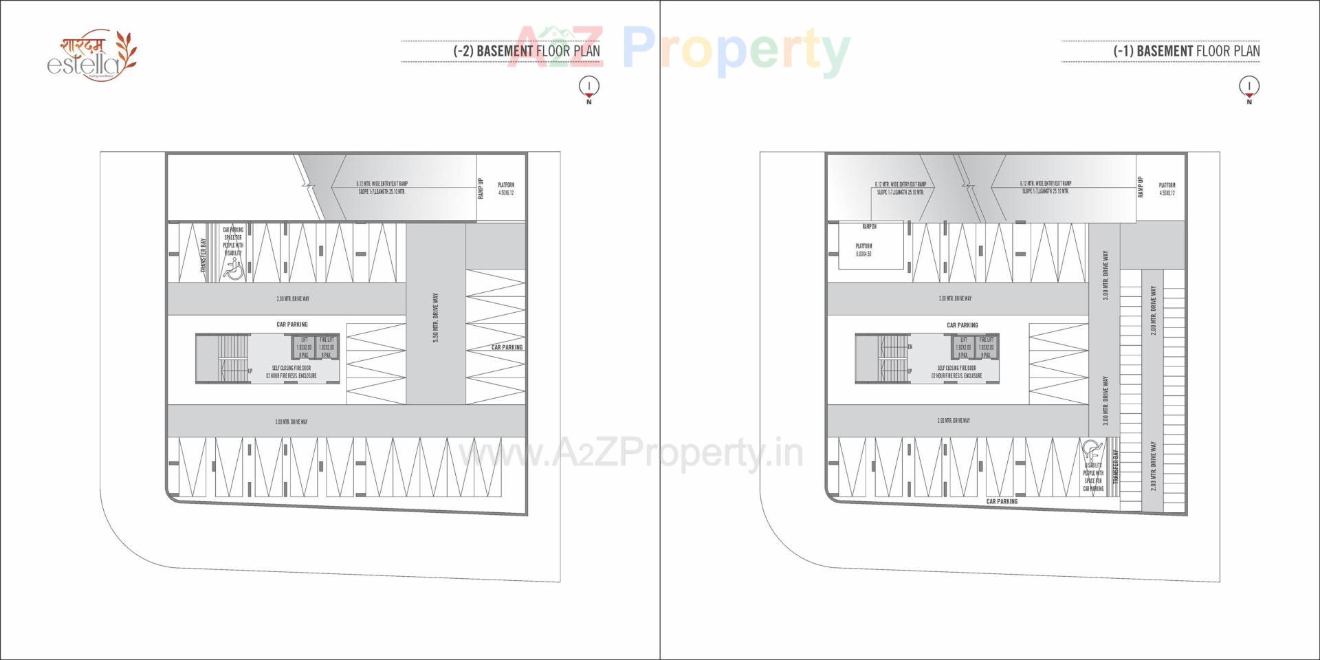 Layout of real estate project Sharadam Estella located at Adalaj, Gandhinagar, Gujarat