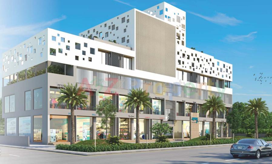 3D Elevation of real estate project Sharan Business located at Gandhinagar, Gandhinagar, Gujarat