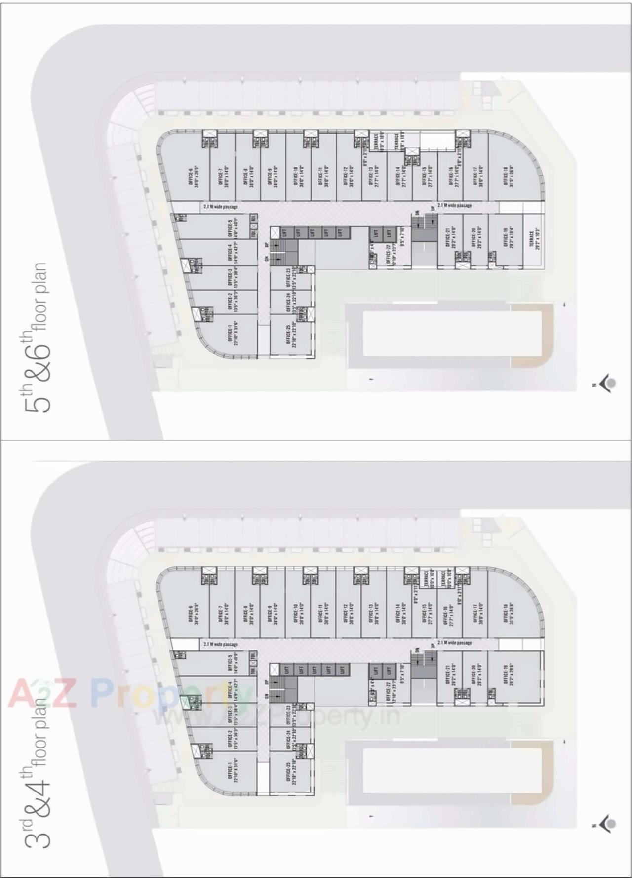 Layout of real estate project Sharan Circle Hub located at Chandkheda, Gandhinagar, Gujarat