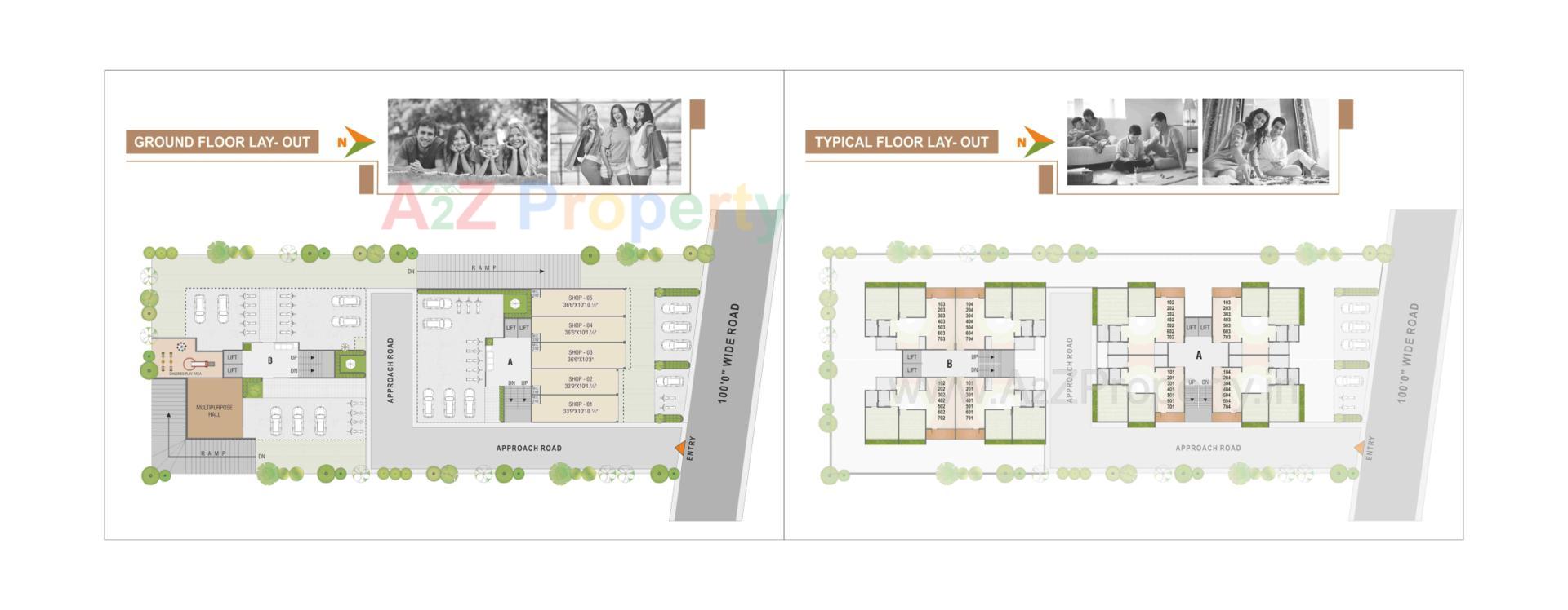 Layout of real estate project Sharnam located at Gandhinagar, Gandhinagar, Gujarat