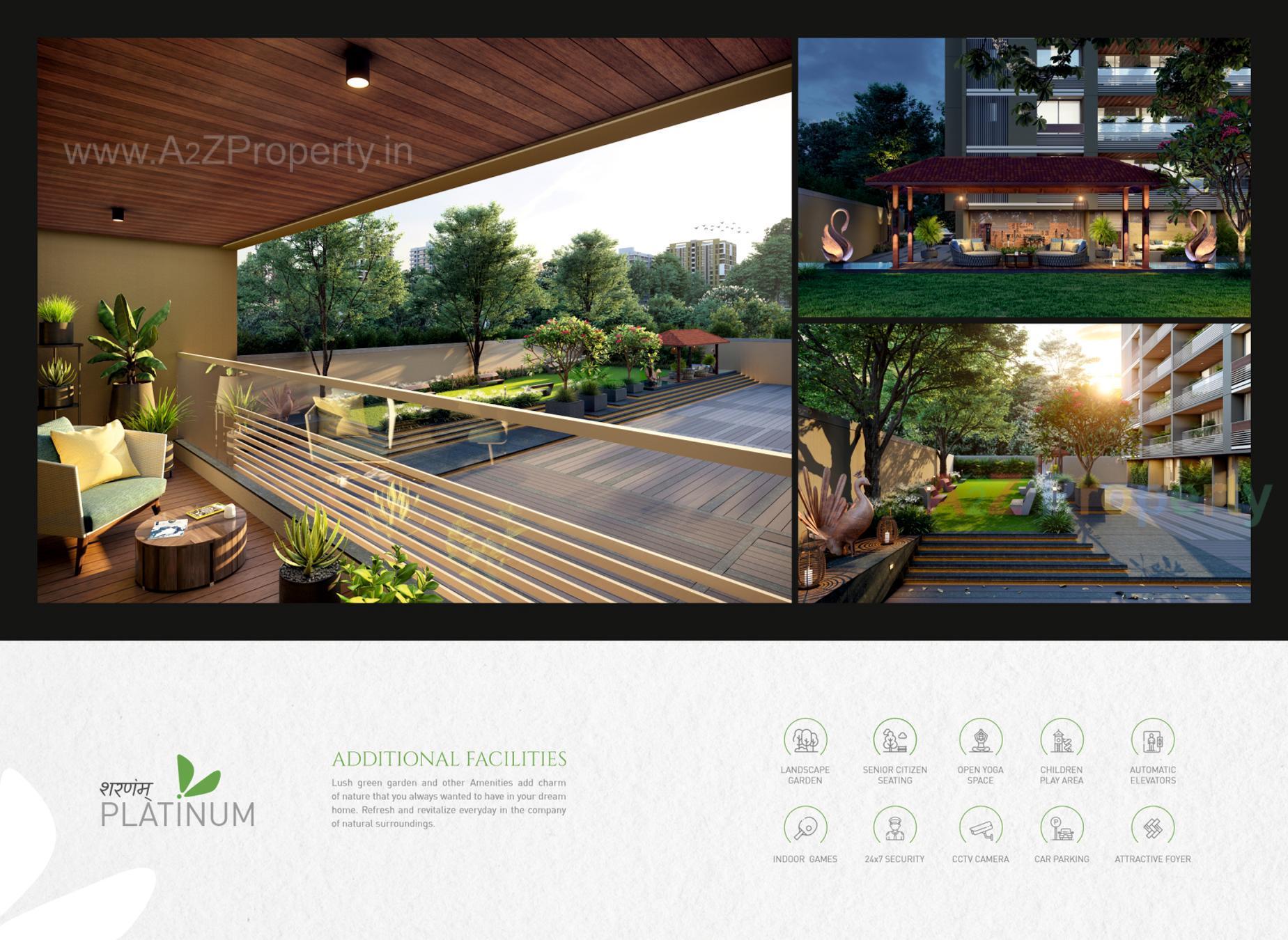 3D Elevation of real estate project Sharnam Platinum located at Koba, Gandhinagar, Gujarat