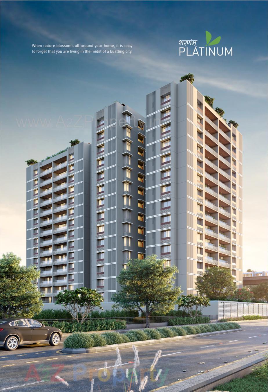 3D Elevation of real estate project Sharnam Platinum located at Koba, Gandhinagar, Gujarat
