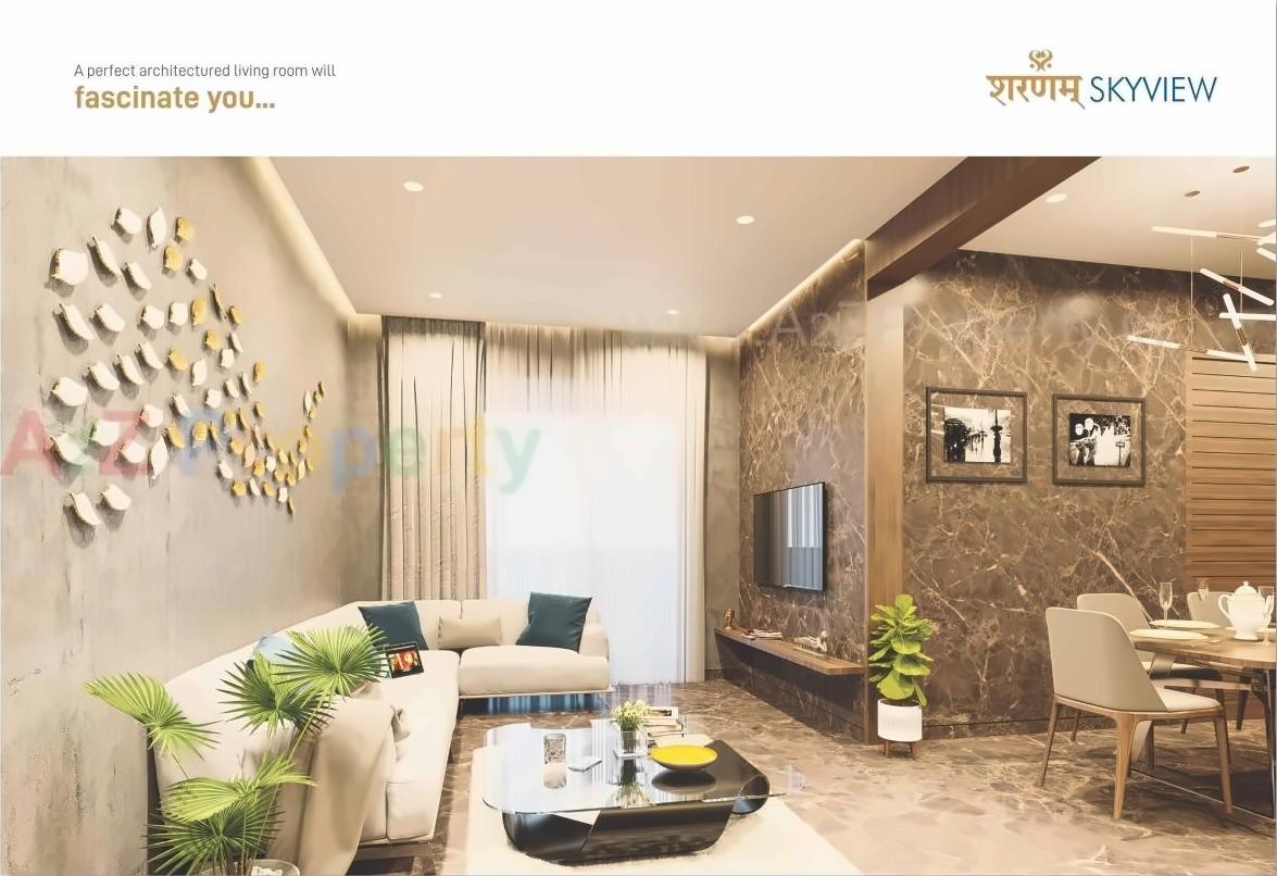 3D Elevation of real estate project Sharnam Sky View located at Kudasan, Gandhinagar, Gujarat