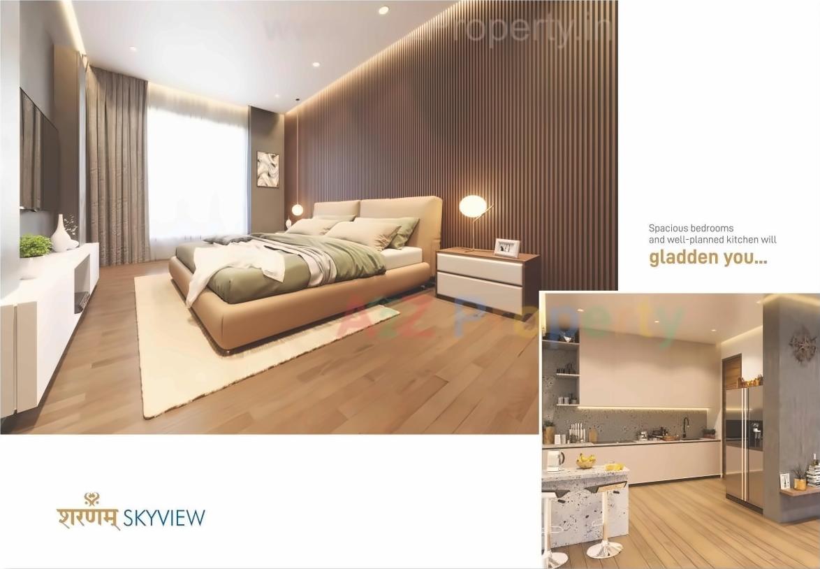 3D Elevation of real estate project Sharnam Sky View located at Kudasan, Gandhinagar, Gujarat