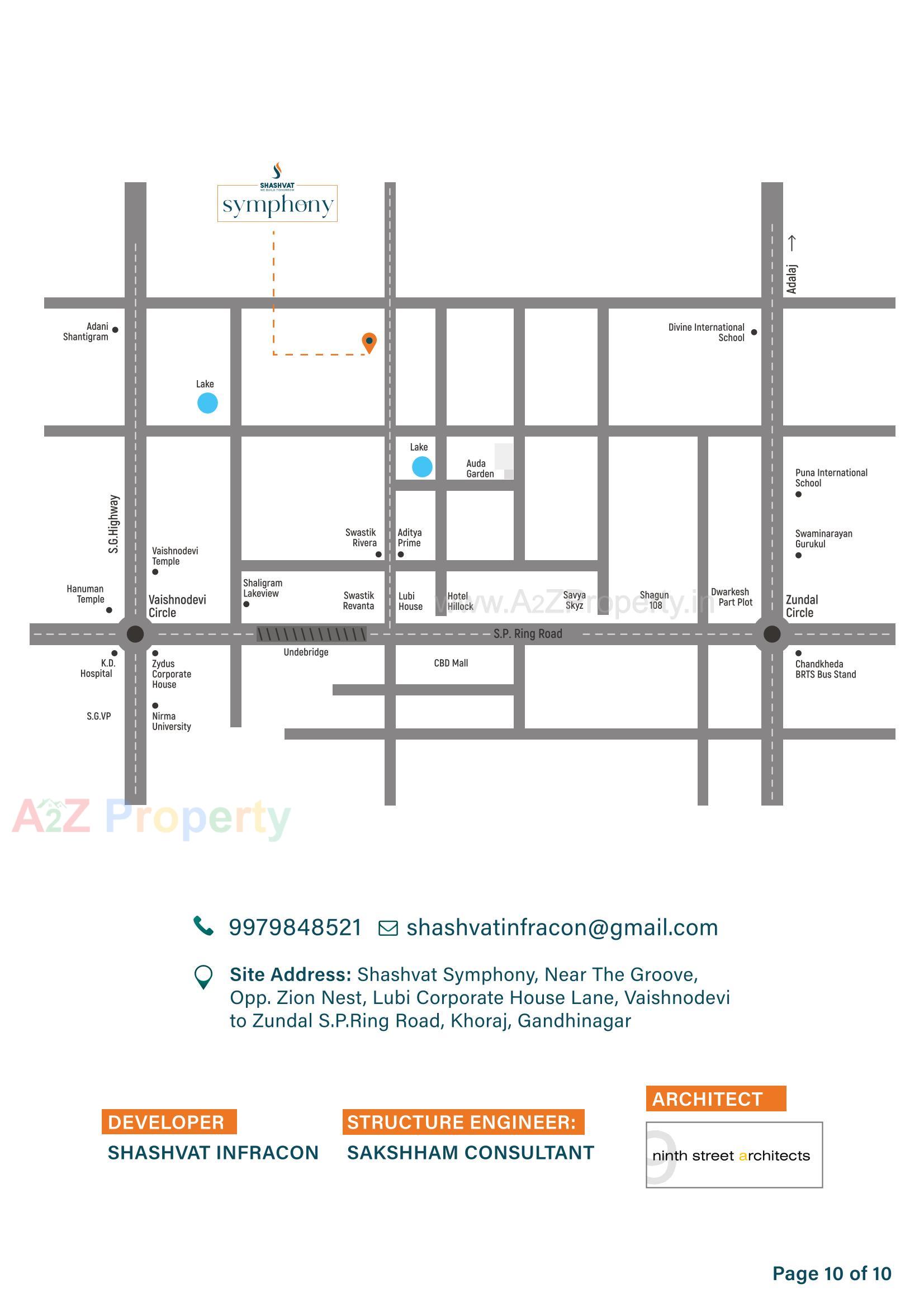  of real estate project Shashvat Symphony located at Khoraj, Gandhinagar, Gujarat