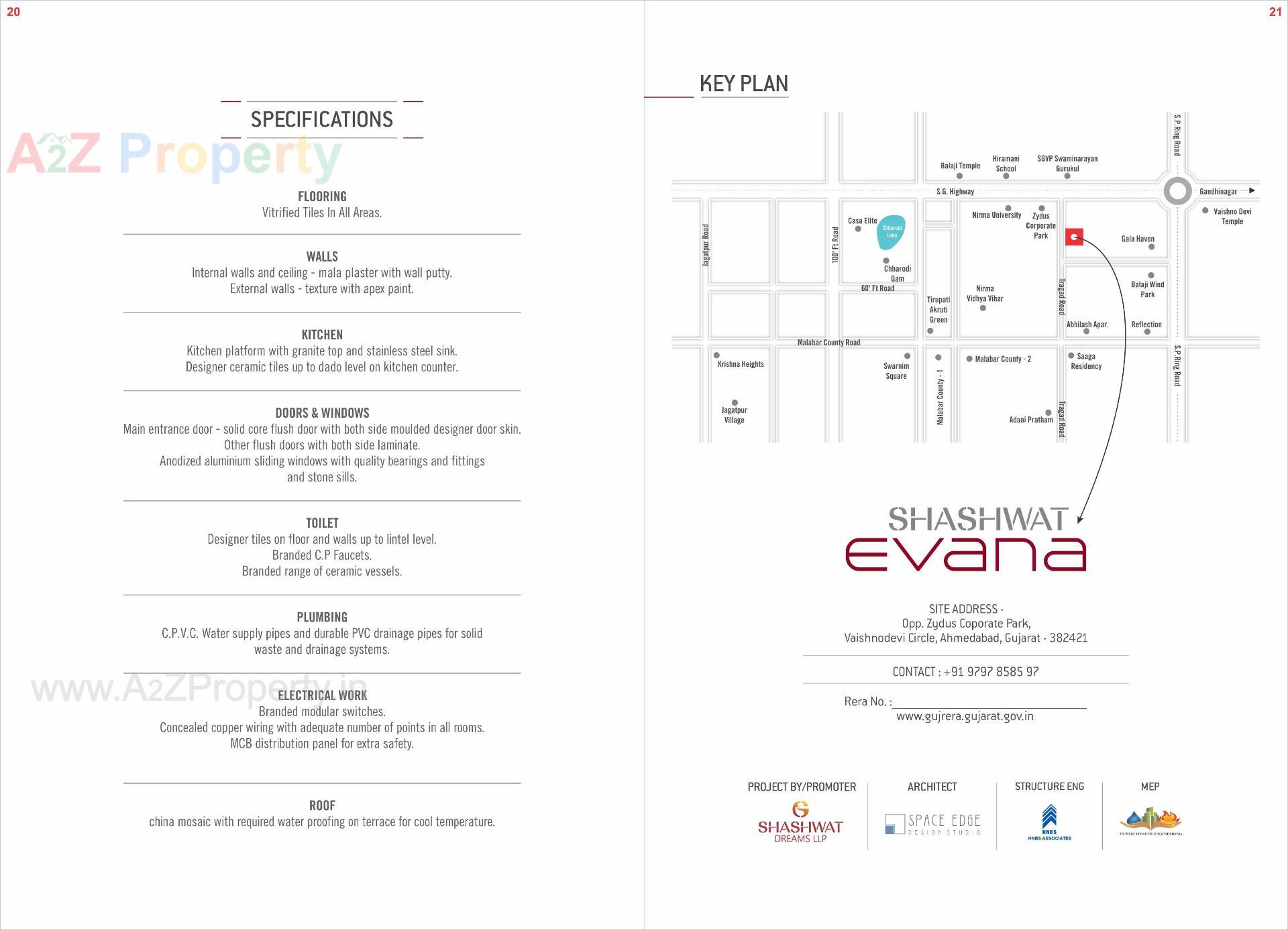  of real estate project Shashwat Evana located at Khoraj, Gandhinagar, Gujarat