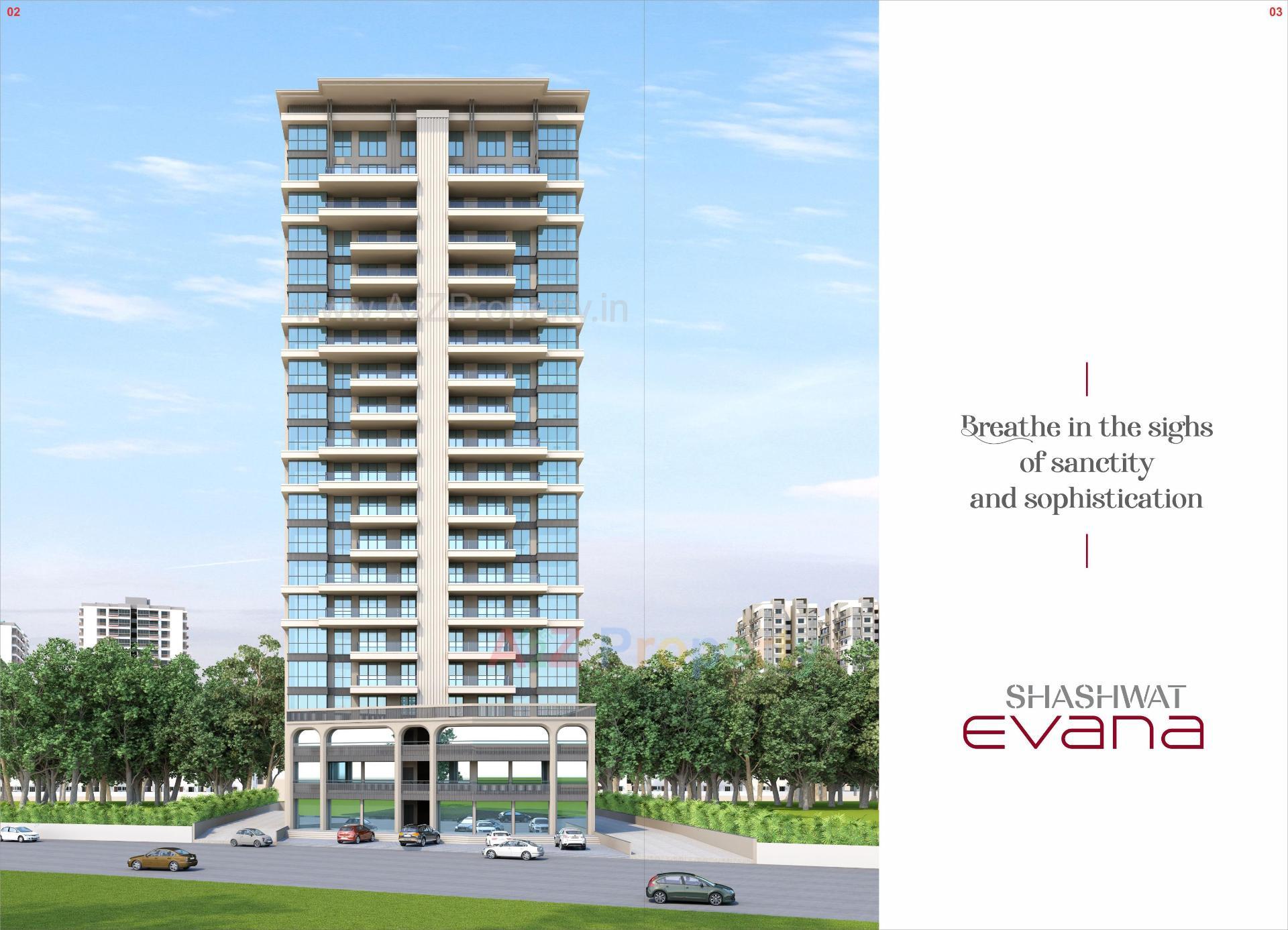 3D Elevation of real estate project Shashwat Evana located at Khoraj, Gandhinagar, Gujarat