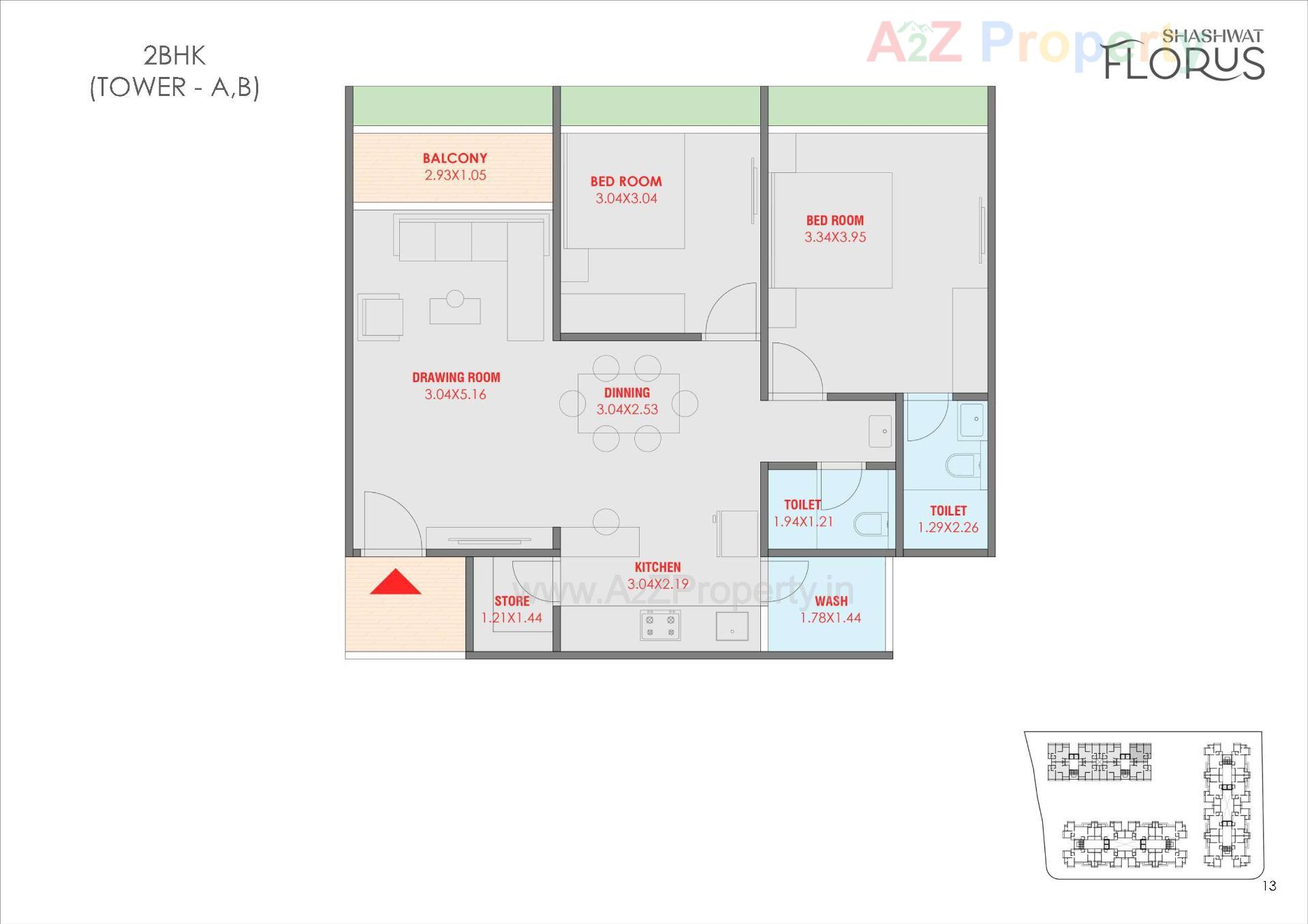 Layout of real estate project Shashwat Florus located at Kudasan, Gandhinagar, Gujarat