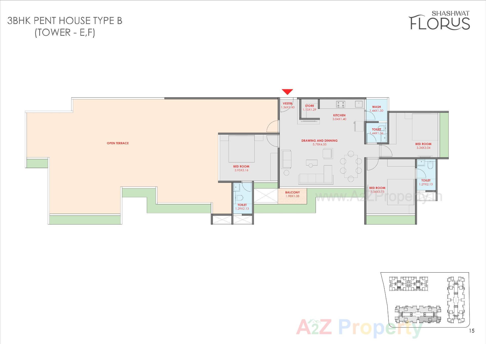 Layout of real estate project Shashwat Florus located at Kudasan, Gandhinagar, Gujarat
