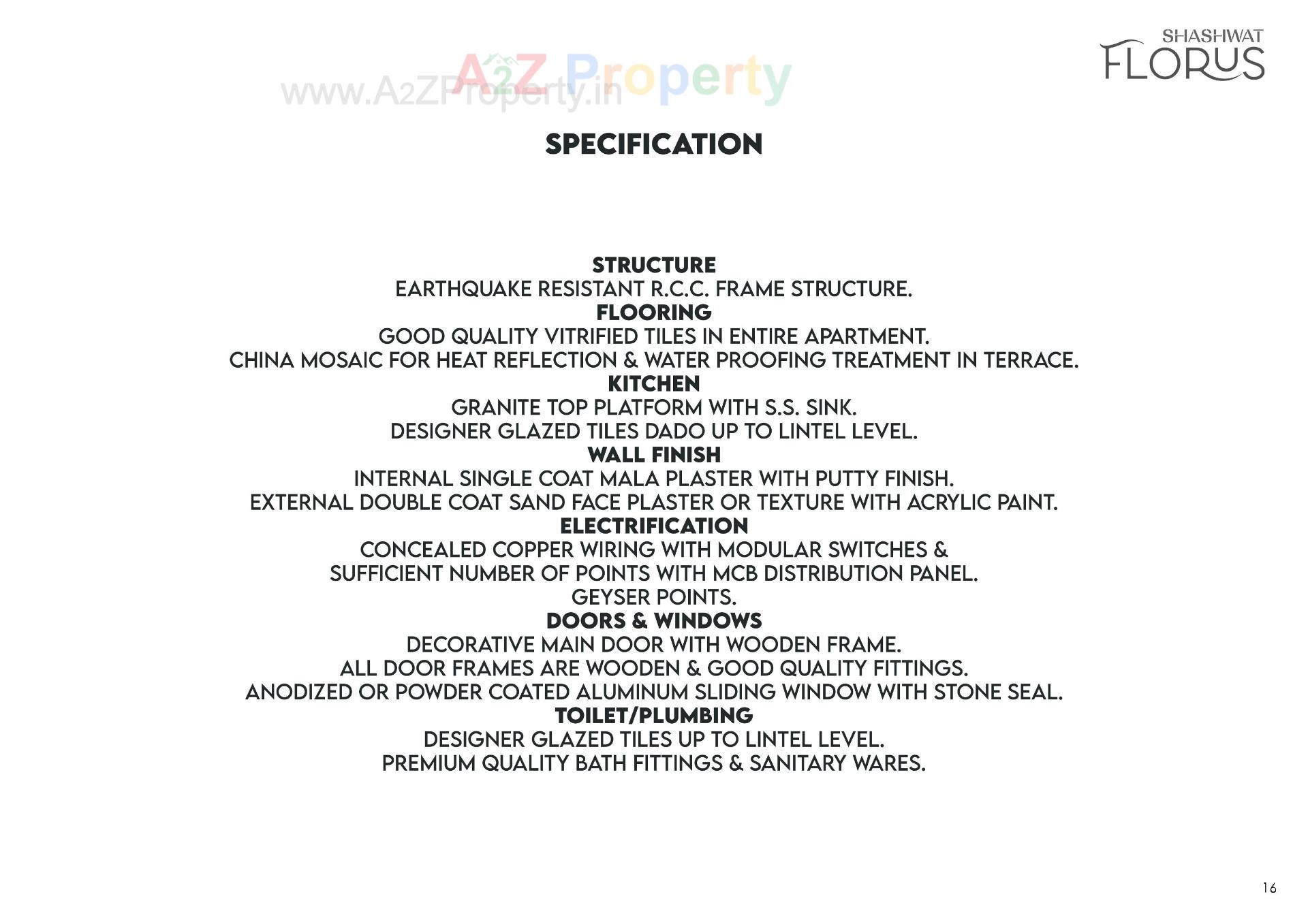  of real estate project Shashwat Florus located at Kudasan, Gandhinagar, Gujarat