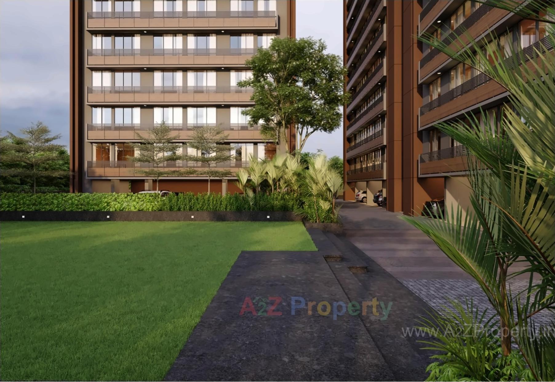 3D Elevation of real estate project Shikhar 30 located at Koteshwar, Gandhinagar, Gujarat