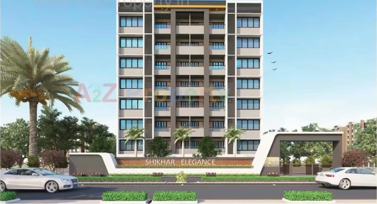 3D Elevation of real estate project Shikhar Elegance located at Chiloda, Gandhinagar, Gujarat
