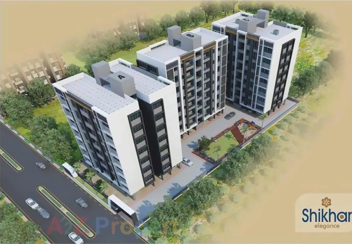 3D Elevation of real estate project Shikhar Elegance located at Chiloda, Gandhinagar, Gujarat