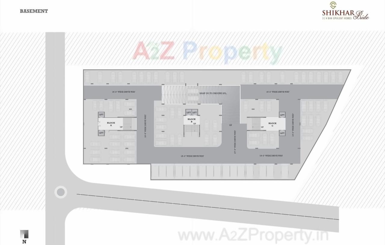 Layout of real estate project Shikhar Pride located at Gandhinagar, Gandhinagar, Gujarat