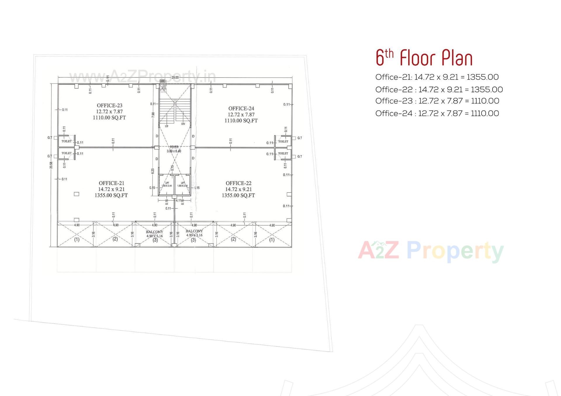Layout of real estate project Shikshapatri Business Hub located at Sargasan, Gandhinagar, Gujarat