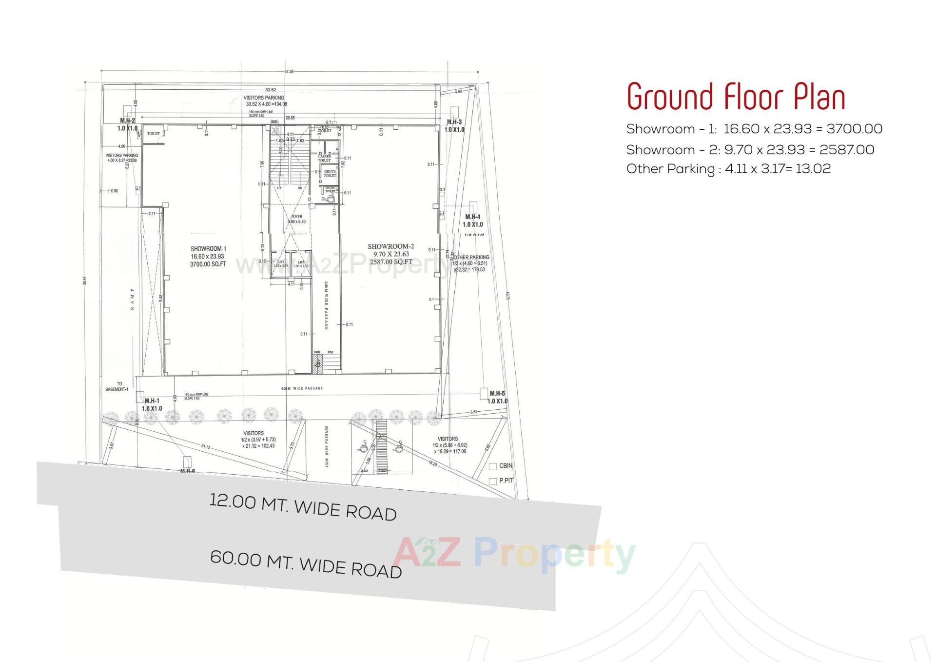 Layout of real estate project Shikshapatri Business Hub located at Sargasan, Gandhinagar, Gujarat