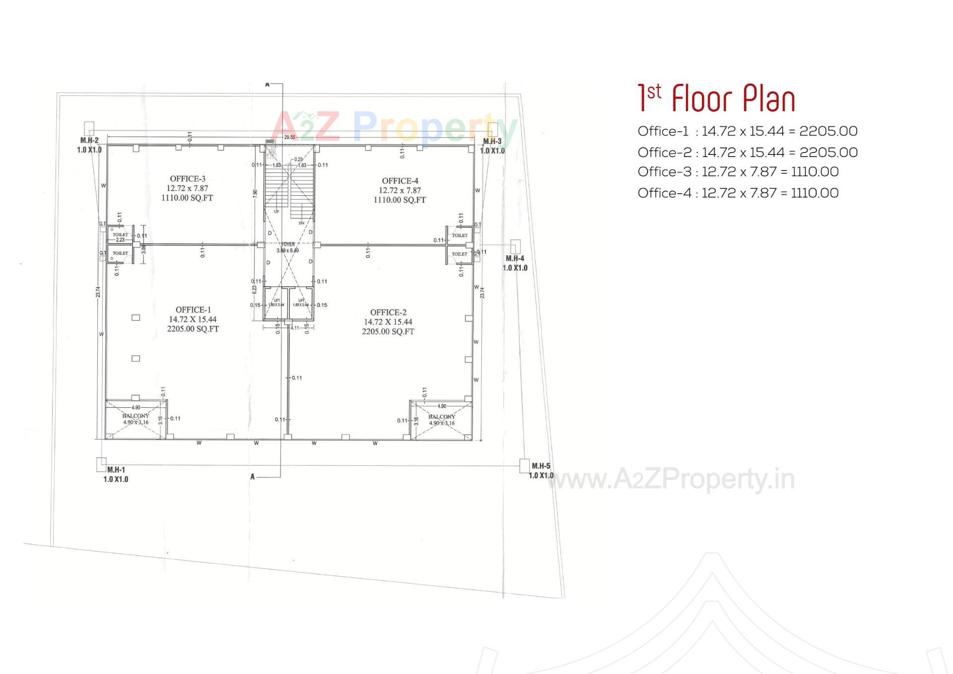 Layout of real estate project Shikshapatri Business Hub located at Sargasan, Gandhinagar, Gujarat