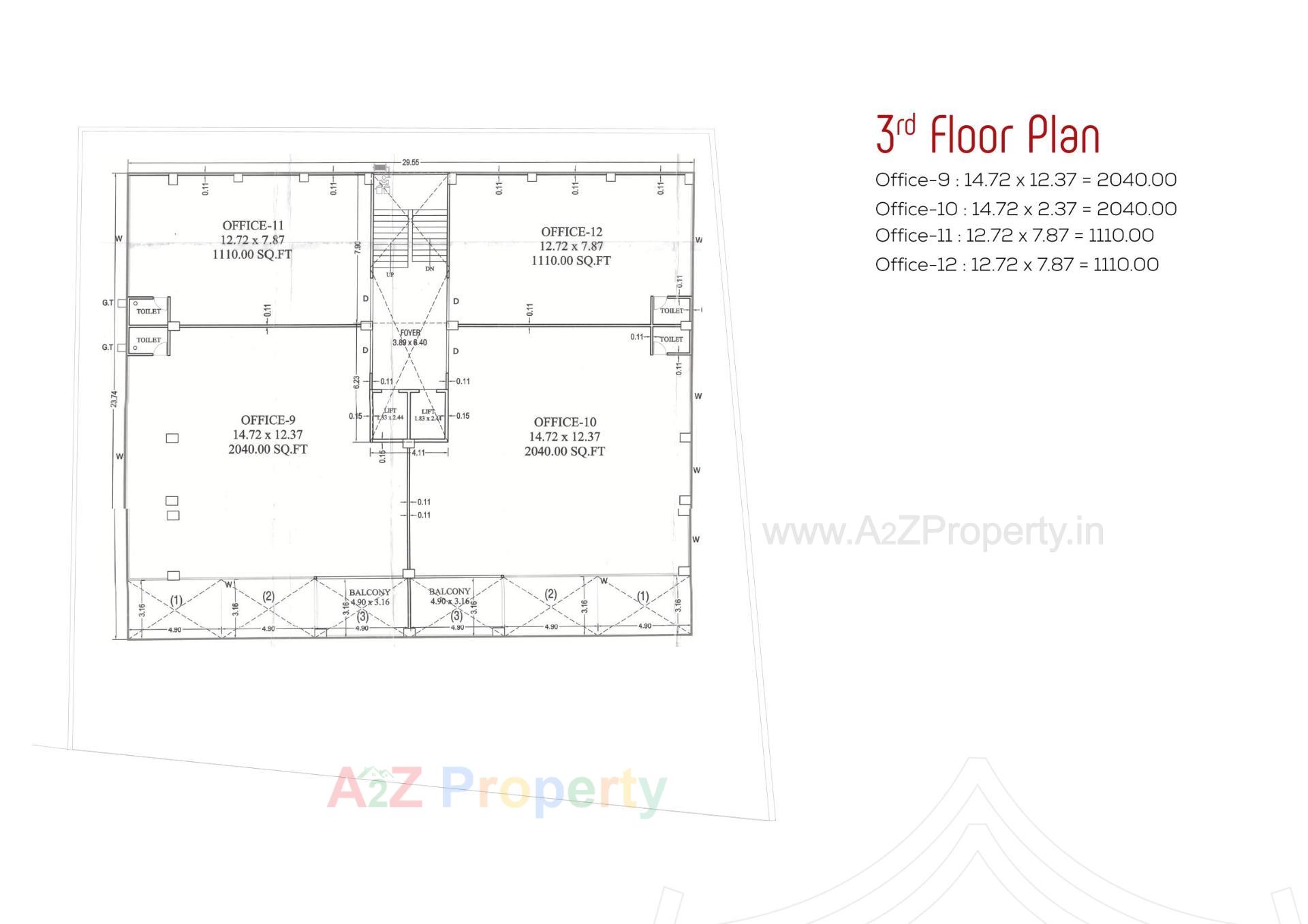 Layout of real estate project Shikshapatri Business Hub located at Sargasan, Gandhinagar, Gujarat