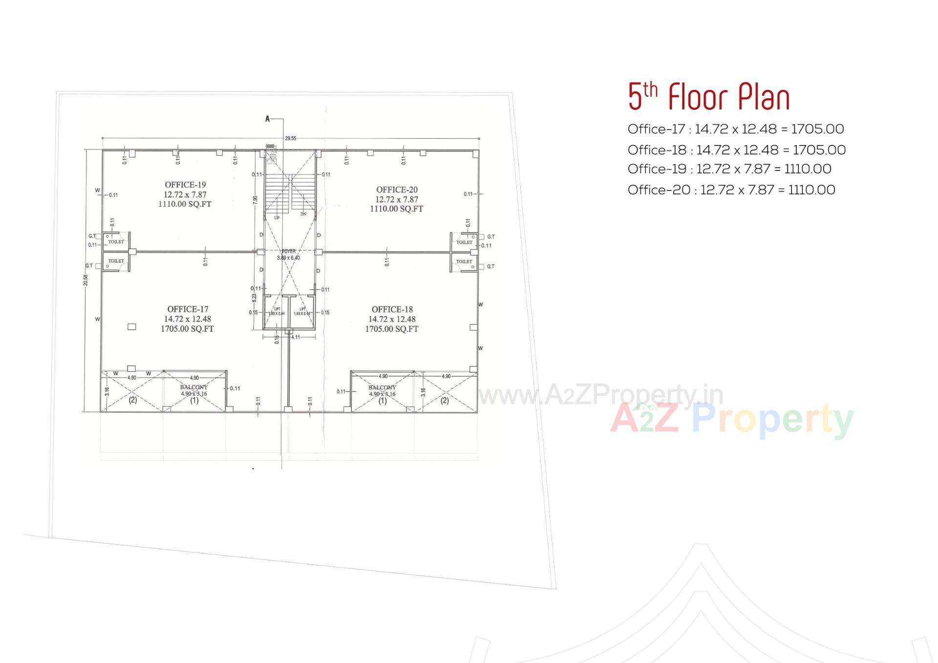 Layout of real estate project Shikshapatri Business Hub located at Sargasan, Gandhinagar, Gujarat