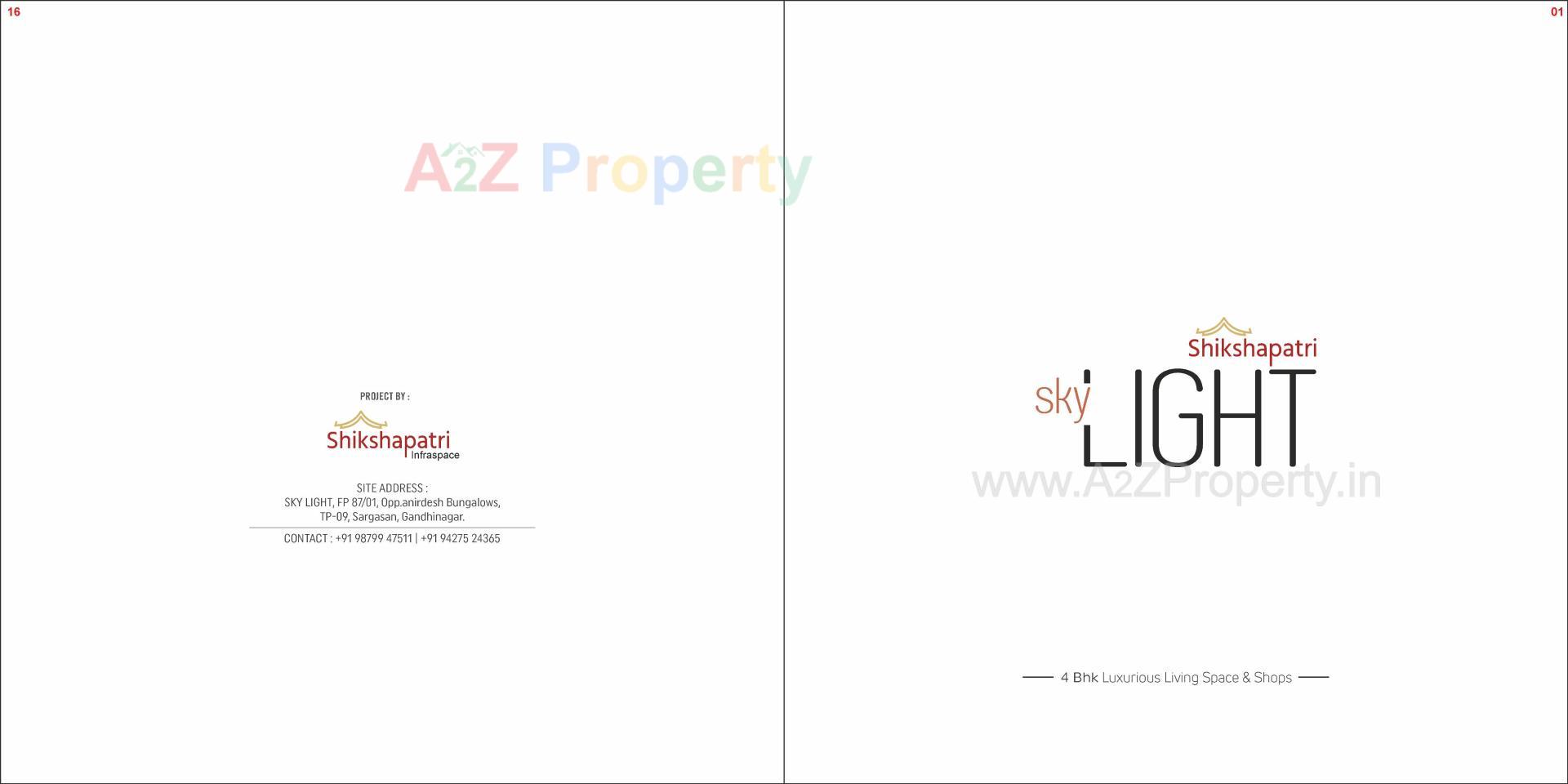  of real estate project Shikshapatri Sky Light located at Uvarsad, Gandhinagar, Gujarat