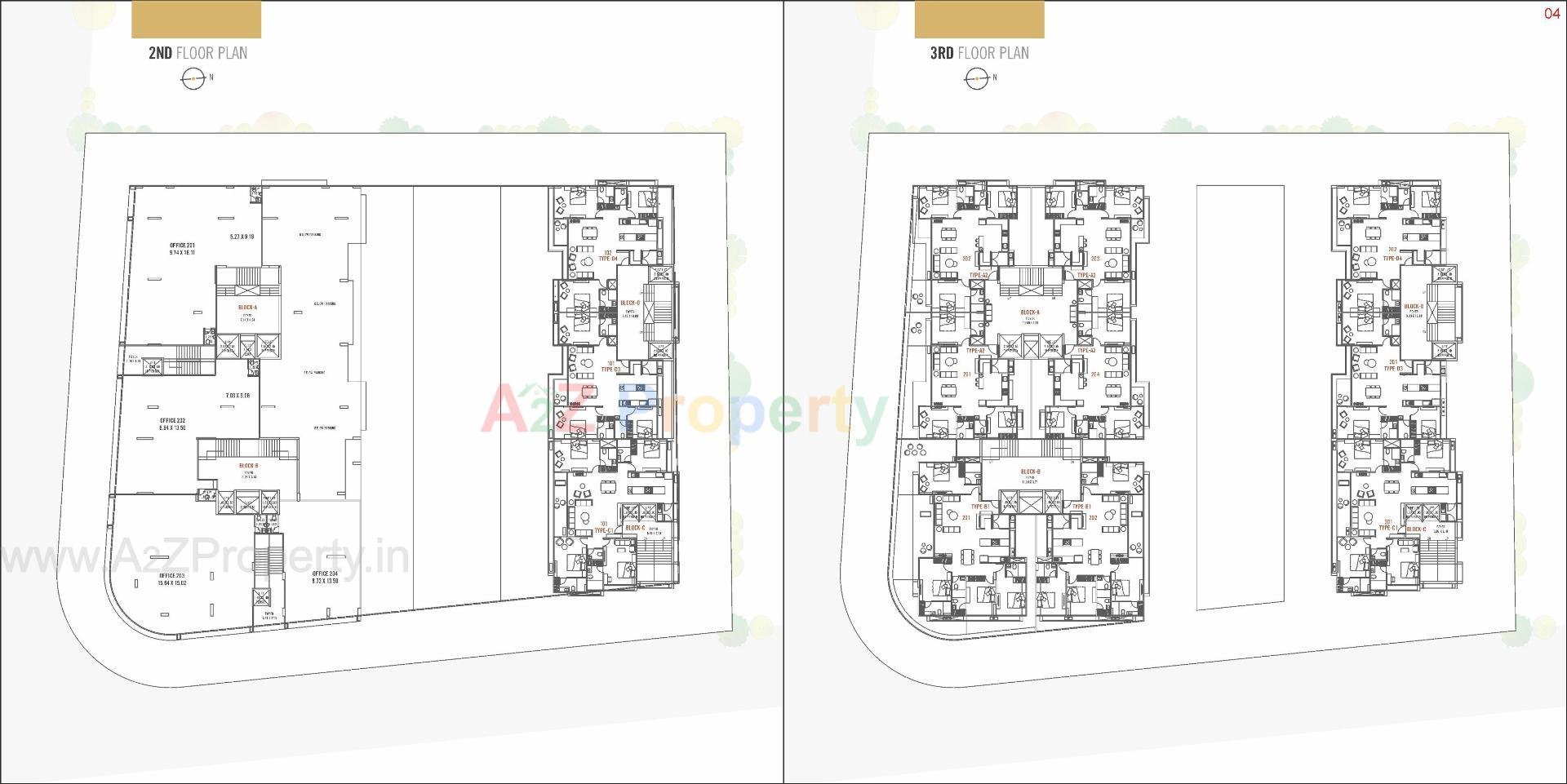 Layout of real estate project Shikshapatri Sky Nine located at Gandhinagar, Gandhinagar, Gujarat