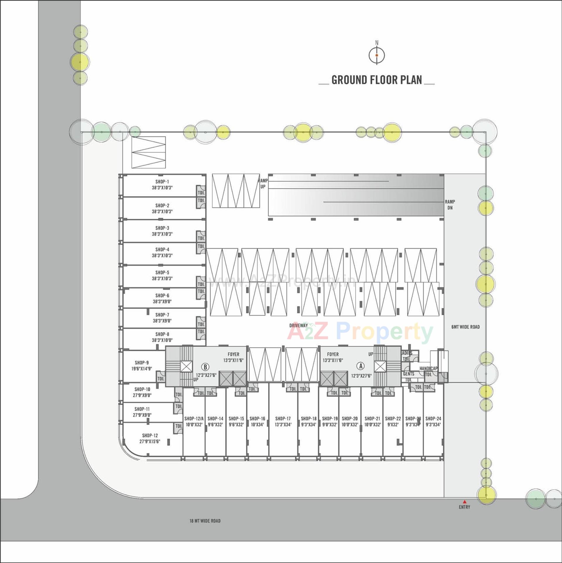 Layout of real estate project Shikshapatri Sky Park located at Sargasan, Gandhinagar, Gujarat