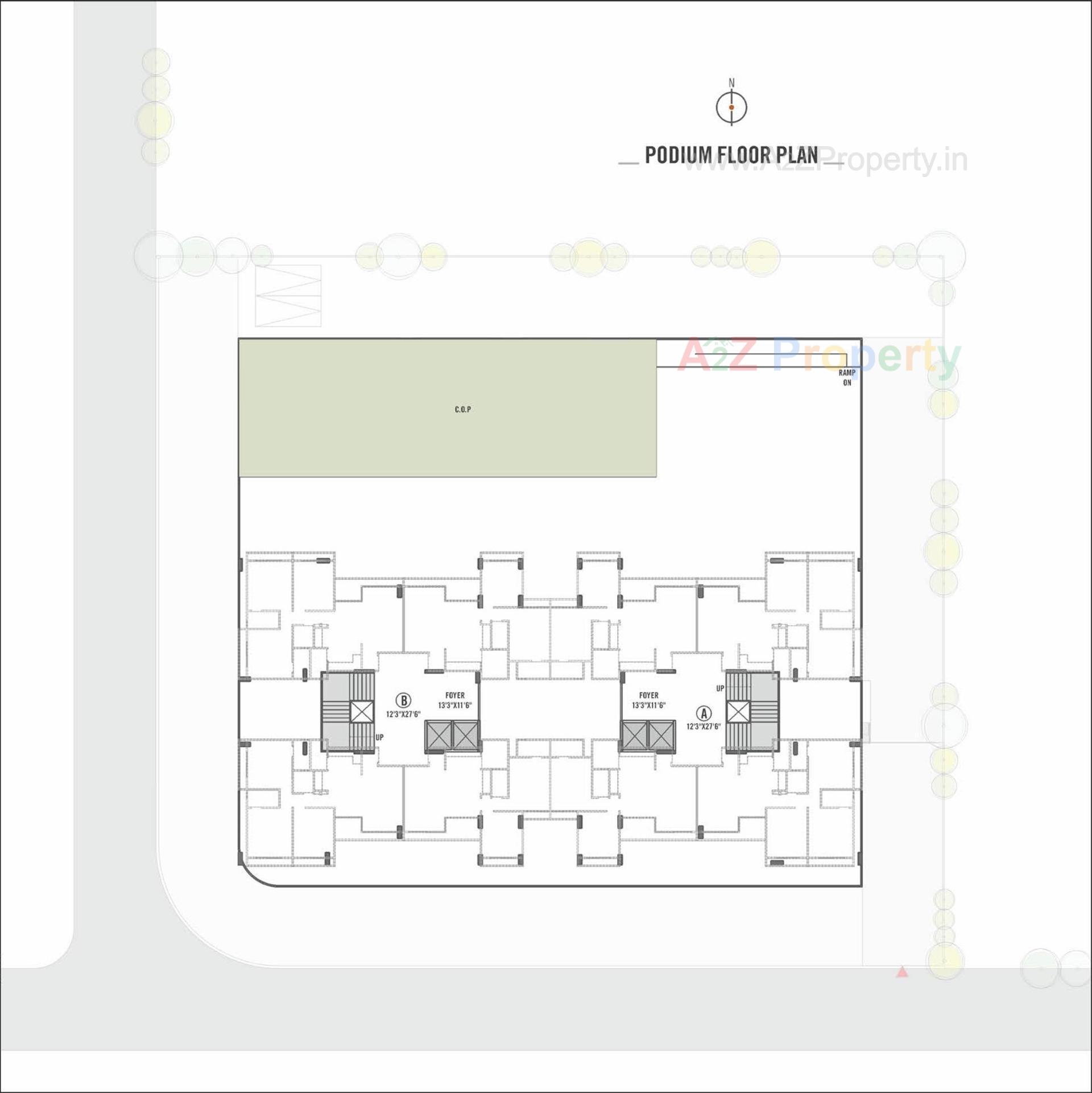 Layout of real estate project Shikshapatri Sky Park located at Sargasan, Gandhinagar, Gujarat