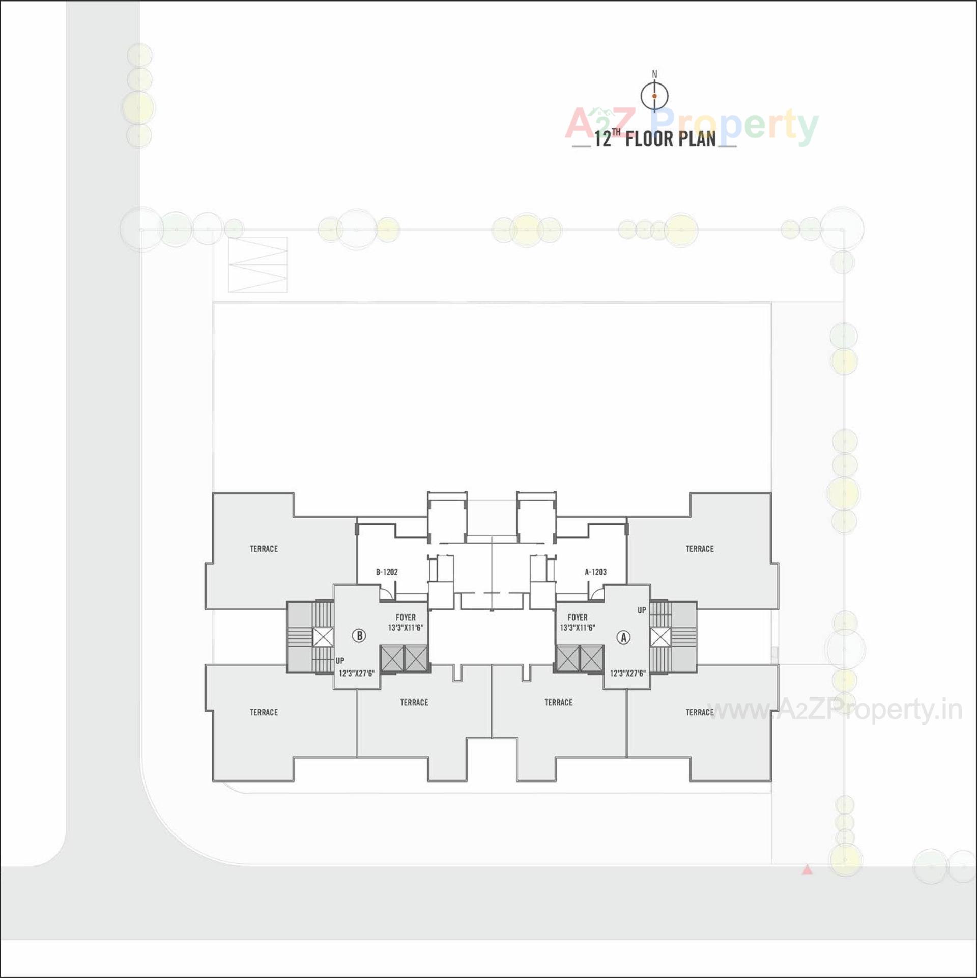Layout of real estate project Shikshapatri Sky Park located at Sargasan, Gandhinagar, Gujarat