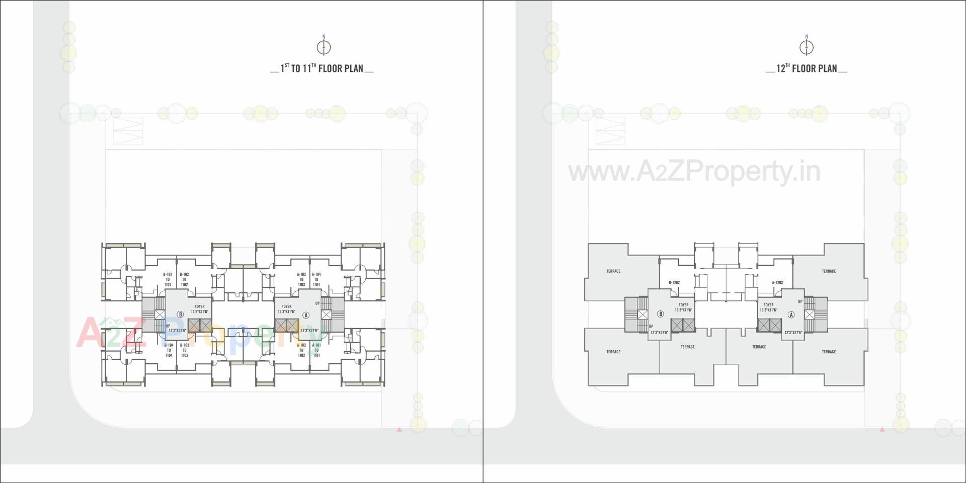 Layout of real estate project Shikshapatri Sky Park located at Sargasan, Gandhinagar, Gujarat