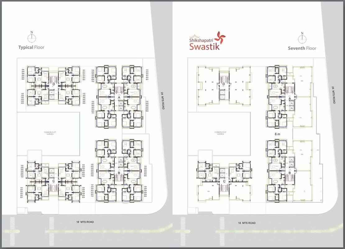 Layout of real estate project Shikshapatri Swastik located at Sargasan, Gandhinagar, Gujarat