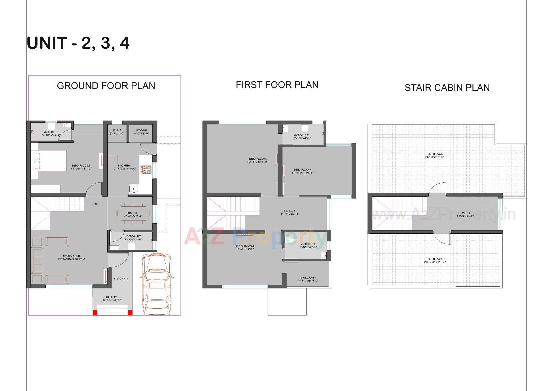 Layout of real estate project Shilp Bungalows located at Kalol, Gandhinagar, Gujarat