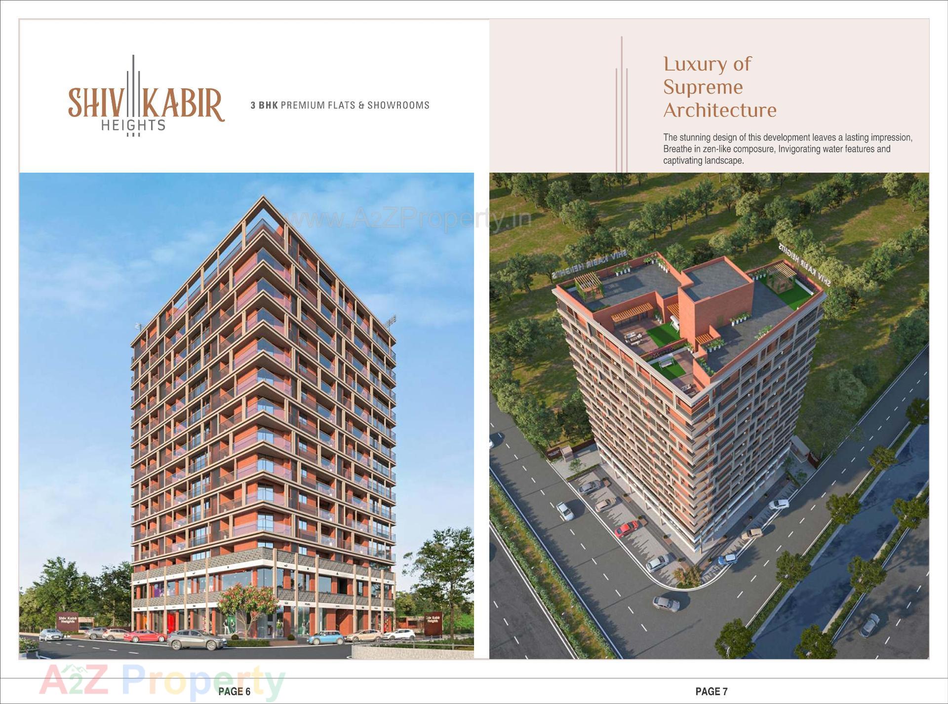 3D Elevation of real estate project Shiv Kabir Heights located at Kudasan, Gandhinagar, Gujarat