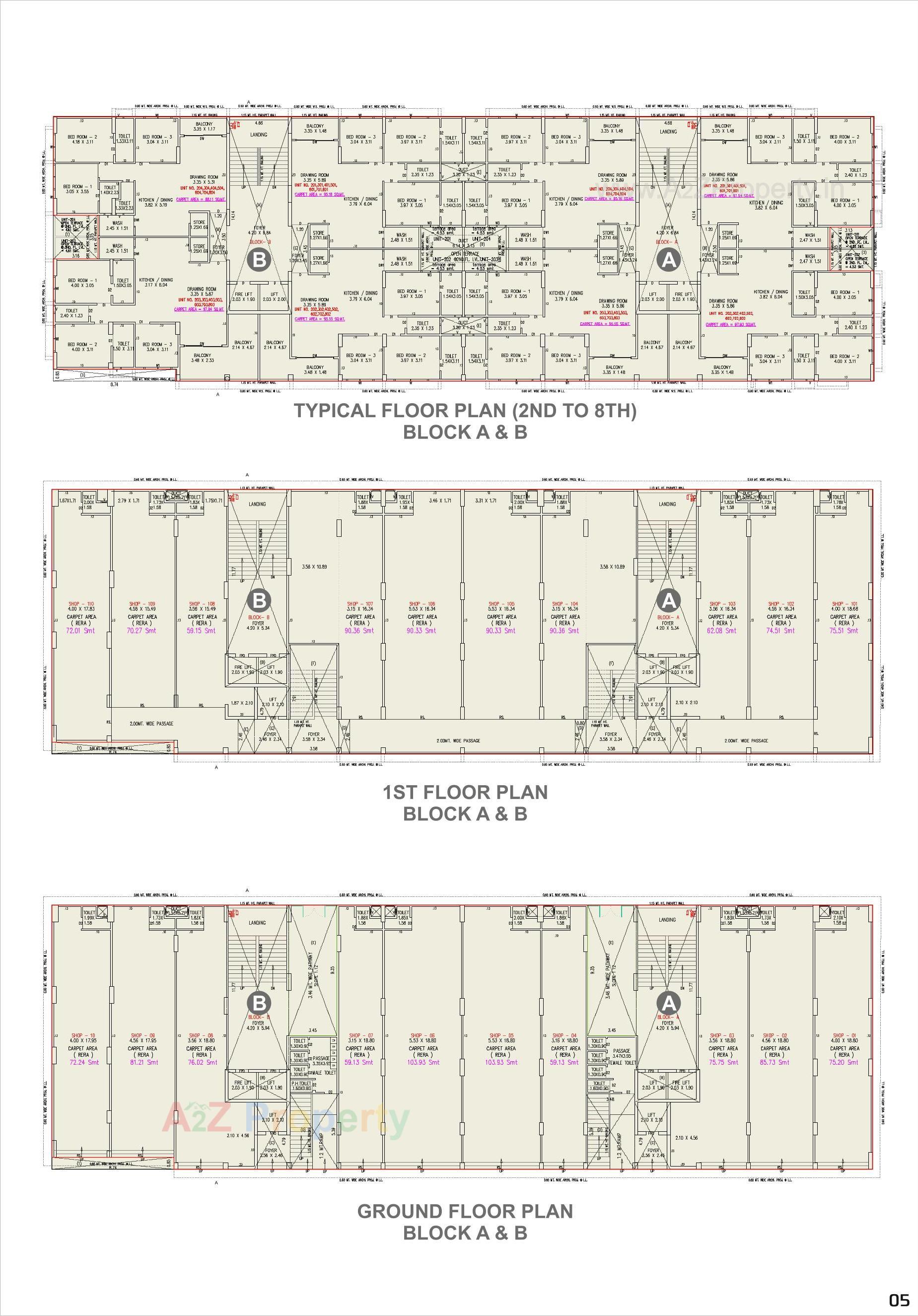 Layout of real estate project Shiv Orchid located at Adalaj, Gandhinagar, Gujarat