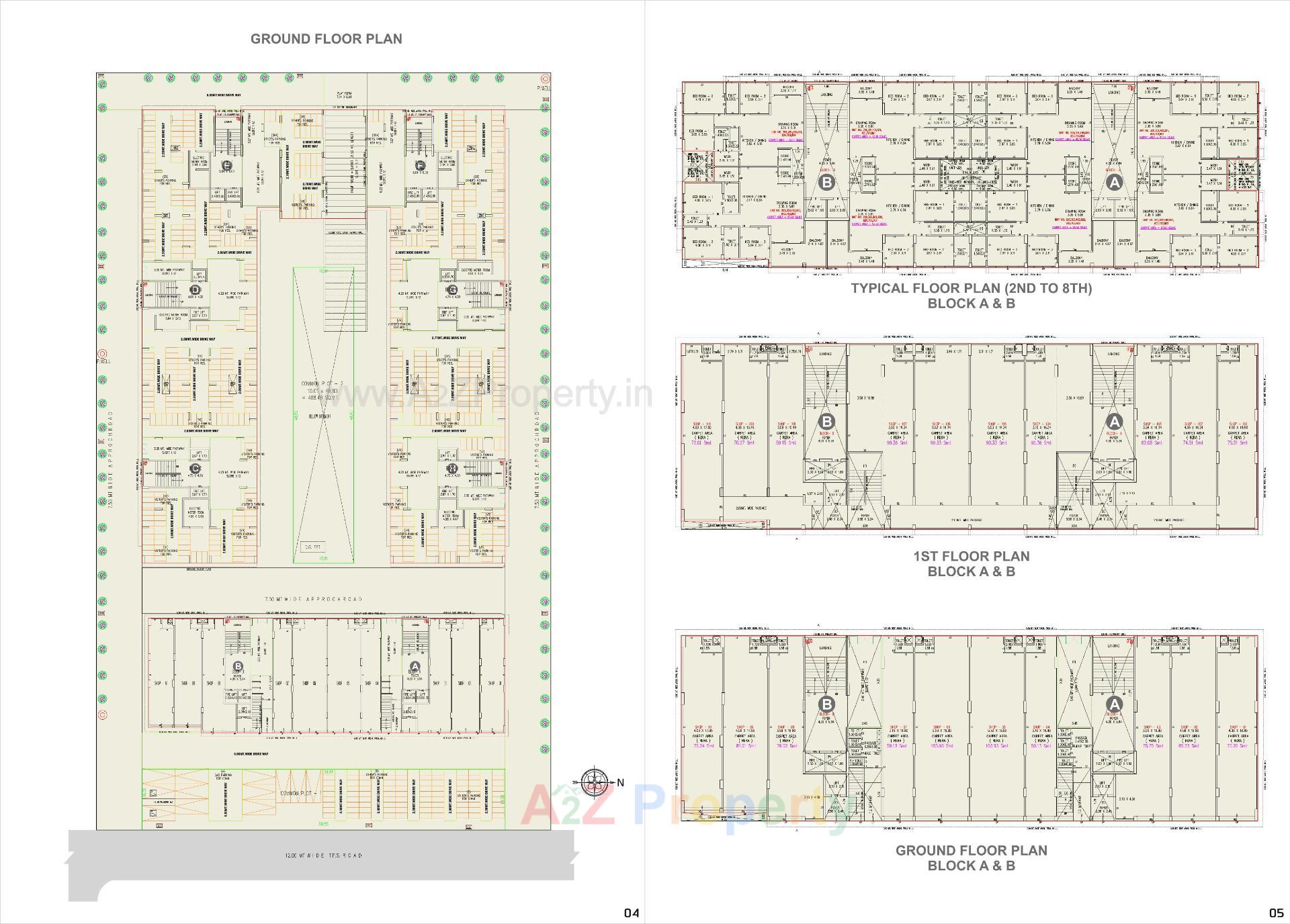 Layout of real estate project Shiv Orchid located at Adalaj, Gandhinagar, Gujarat