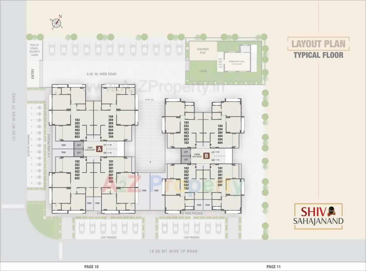 Layout of real estate project Shiv Sahajanand located at Sargasan, Gandhinagar, Gujarat