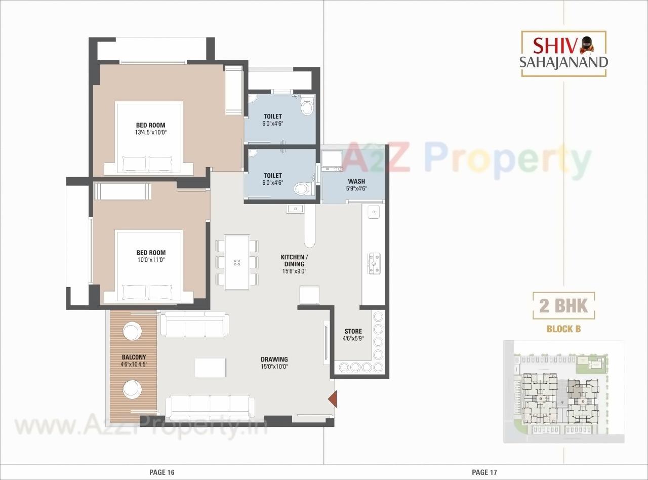 Layout of real estate project Shiv Sahajanand located at Sargasan, Gandhinagar, Gujarat
