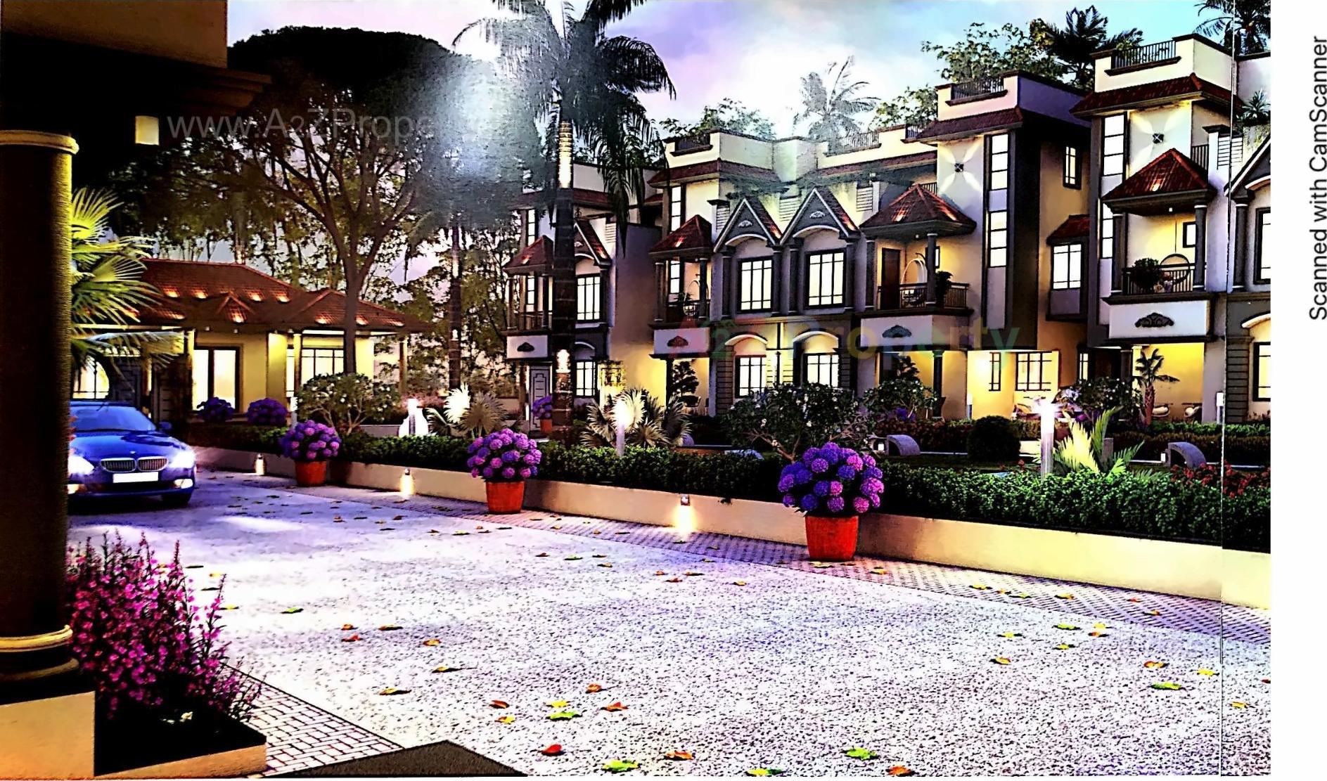 3D Elevation of real estate project Shivalay Bunglows located at Dahegam, Gandhinagar, Gujarat
