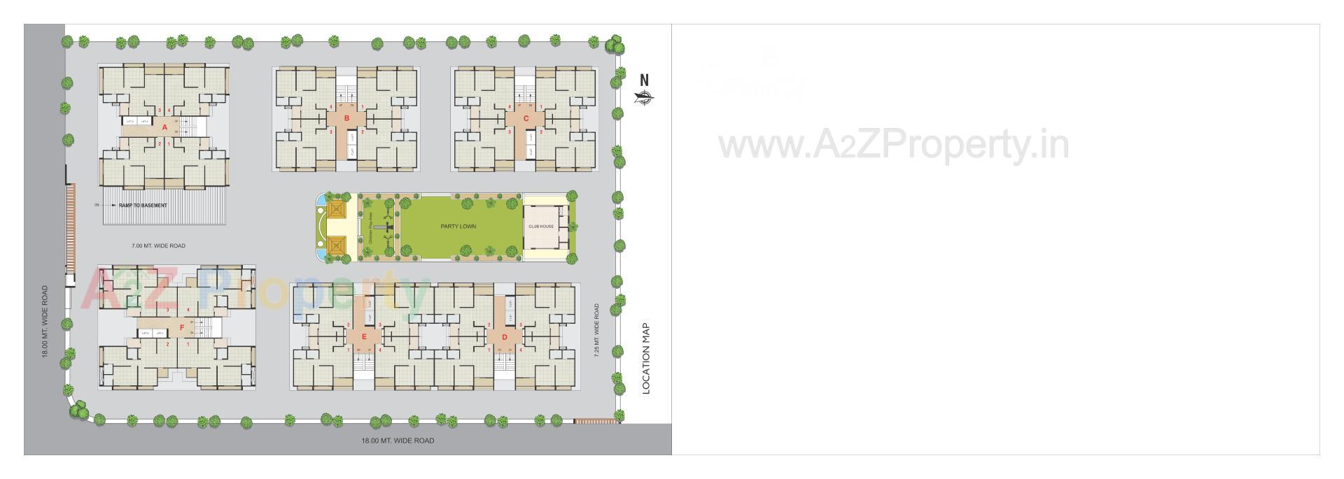 Layout of real estate project Shivalay City located at Pethapur, Gandhinagar, Gujarat