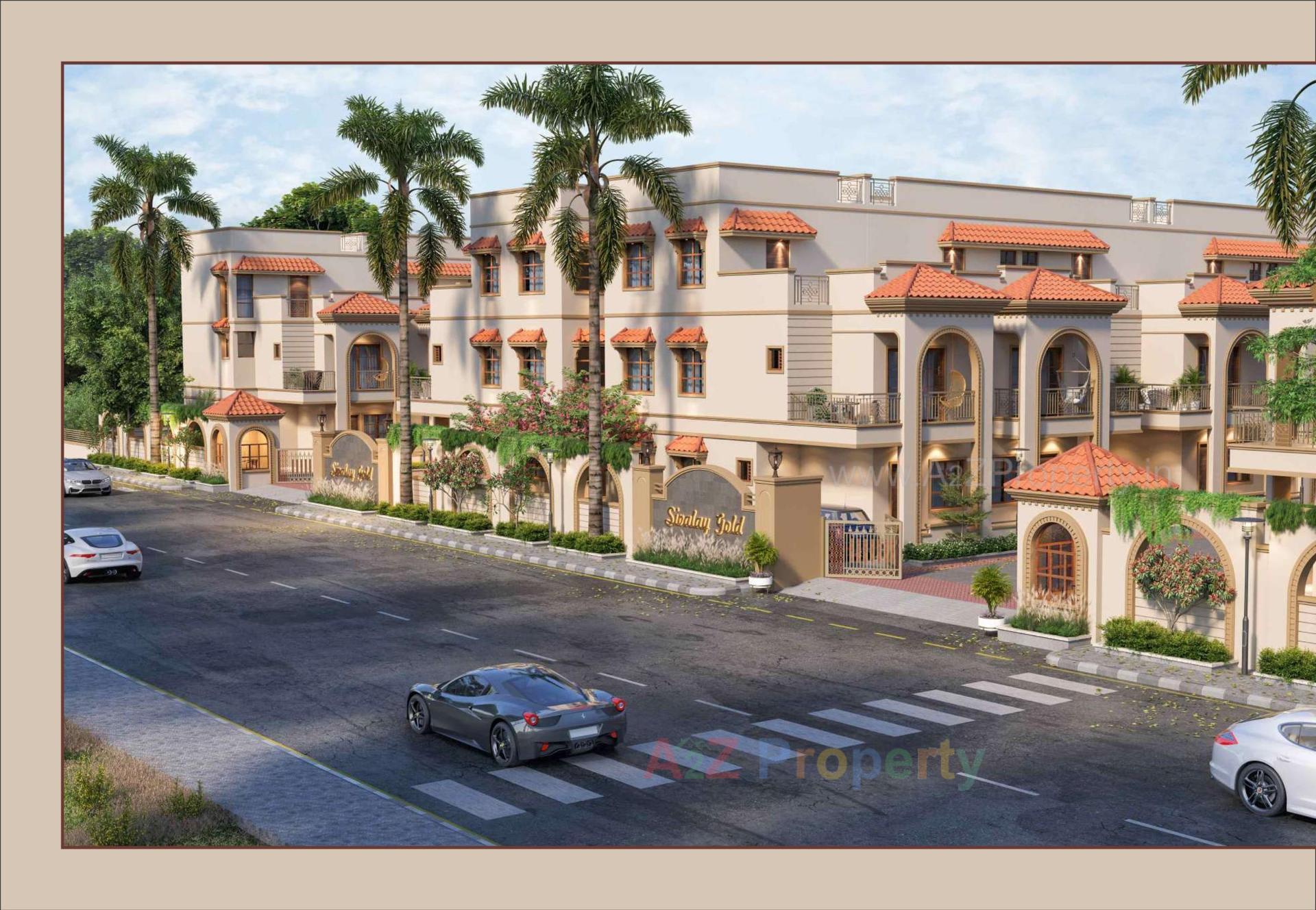 3D Elevation of real estate project Shivalay Gold located at Dehgam, Gandhinagar, Gujarat