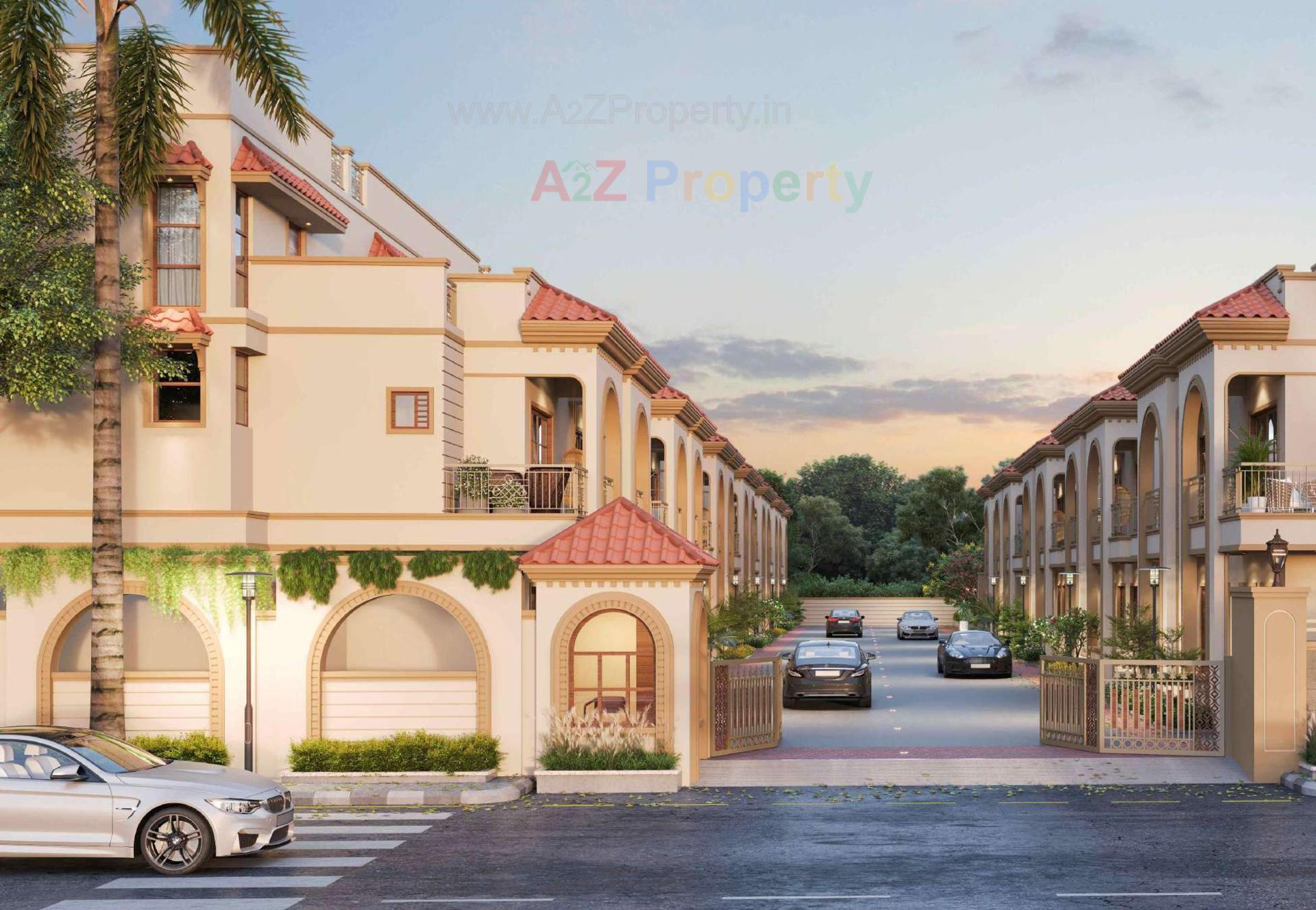 3D Elevation of real estate project Shivalay Gold located at Dehgam, Gandhinagar, Gujarat