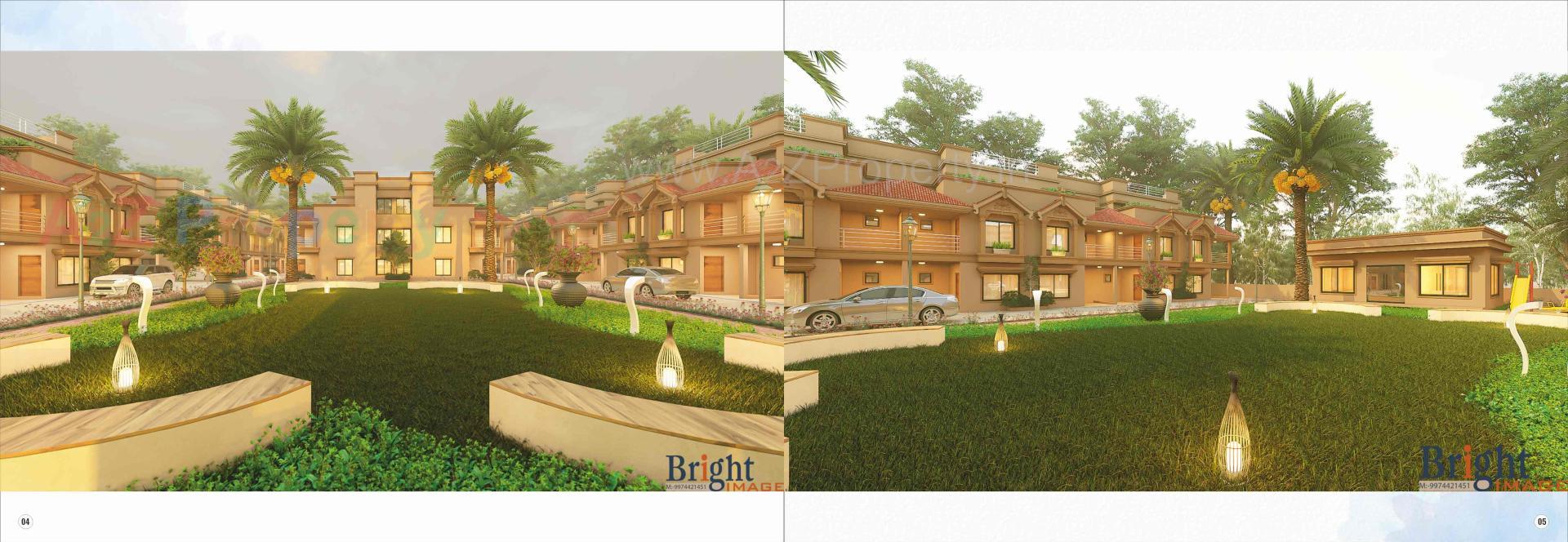 3D Elevation of real estate project Shivalay Haritage located at Dahegam, Gandhinagar, Gujarat