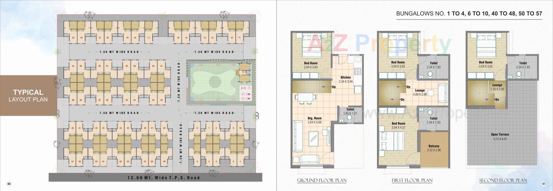 Layout of real estate project Shivalay Haritage located at Dahegam, Gandhinagar, Gujarat