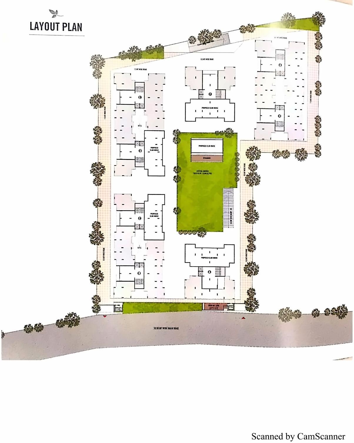 Layout of real estate project Shivalay Sharnam located at Kudasan, Gandhinagar, Gujarat
