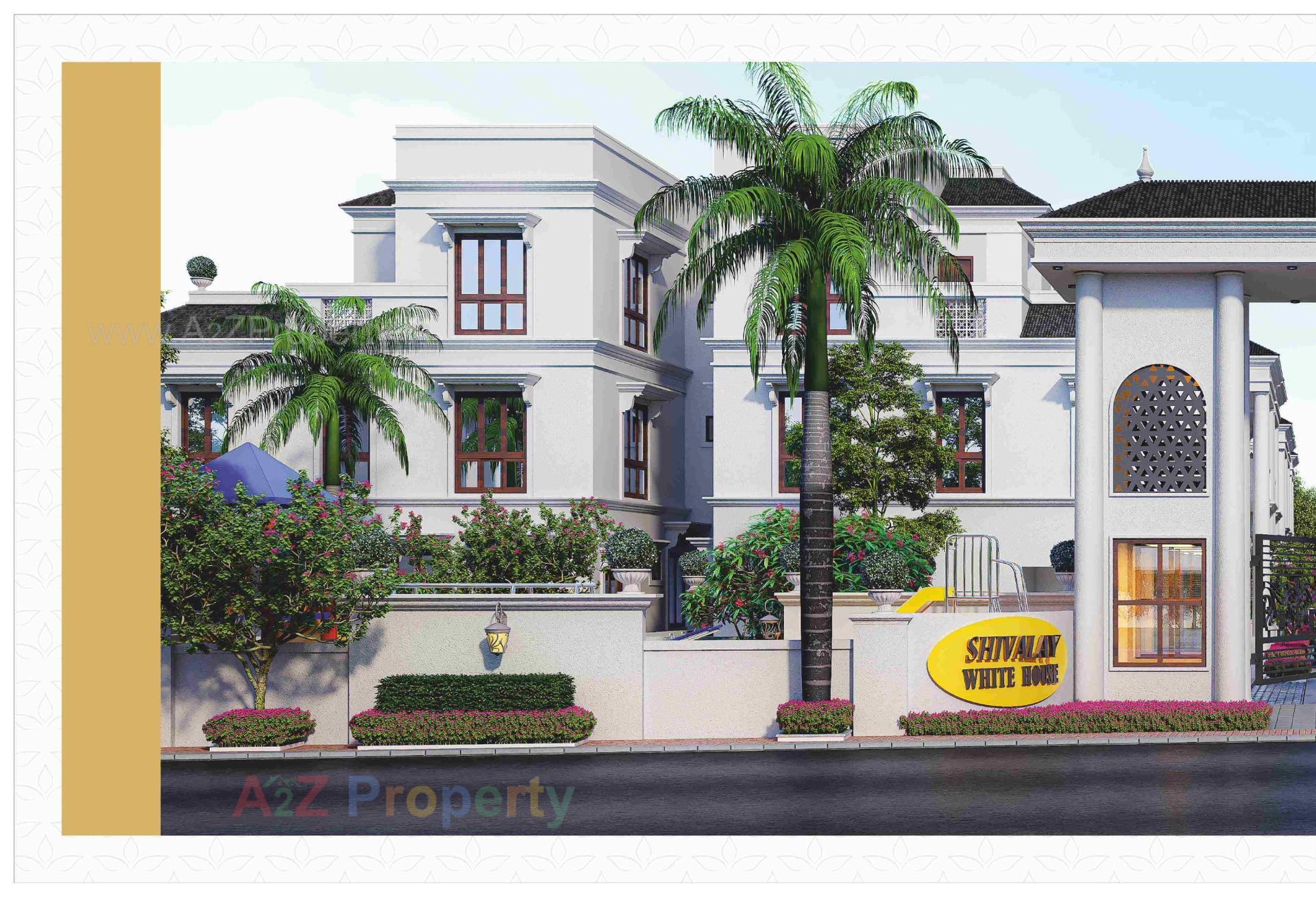 3D Elevation of real estate project Shivalay White House located at Dahegam, Gandhinagar, Gujarat