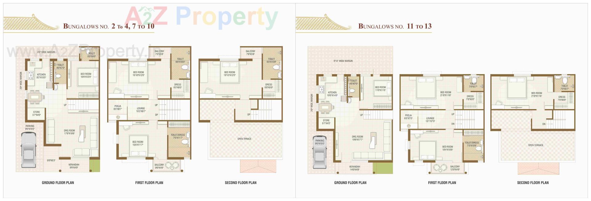 Layout of real estate project Shivalay White House located at Dahegam, Gandhinagar, Gujarat