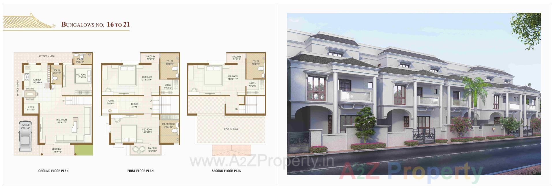 Layout of real estate project Shivalay White House located at Dahegam, Gandhinagar, Gujarat